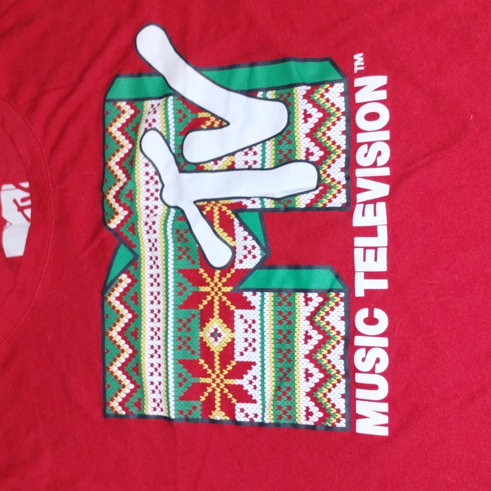 MTV Graphic T-Shirt Christmas Edition - Picture 2 of 3